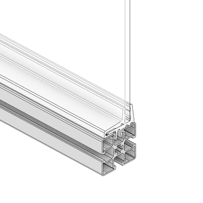 64-090-0 MODULAR SOLUTIONS PANEL CLAMP INSERT<BRE>45 SERIES PANEL HOLDER, 8'